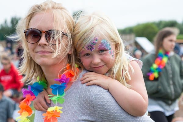 Face painting at Weald on the Field